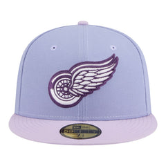 NHL Light Purple/Purple Detroit Red Wings New Era Lavender Bloom 59FIFTY Fitted Hat