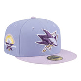 NHL Light Purple/Purple San Jose Sharks New Era Lavender Bloom 59FIFTY Fitted Hat