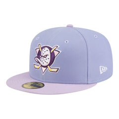 NHL Light Purple/Purple Anaheim Ducks New Era Lavender Bloom 59FIFTY Fitted Hat