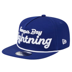 NHL Blue Tampa Bay Lightning New Era Team Text Golfer Adjustable Hat