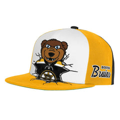 NHL Black Boston Bruins Mitchell & Ness Youth Mascot Snapback Hat