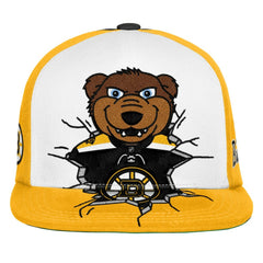 NHL Black Boston Bruins Mitchell & Ness Youth Mascot Snapback Hat