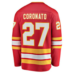 NHL Red Matt Coronato Calgary Flames Fanatics Home Breakaway Jersey