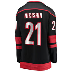 NHL Black Alexander Nikishin Carolina Hurricanes Fanatics Women's Home Breakaway Jersey