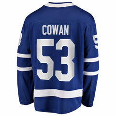 NHL Blue Easton Cowan Toronto Maple Leafs Fanatics Home Breakaway Jersey