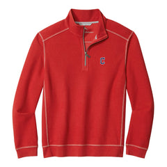 MLB Cleveland Guardians Tommy Bahama Montego Bay Half-Zip Sweatshirt