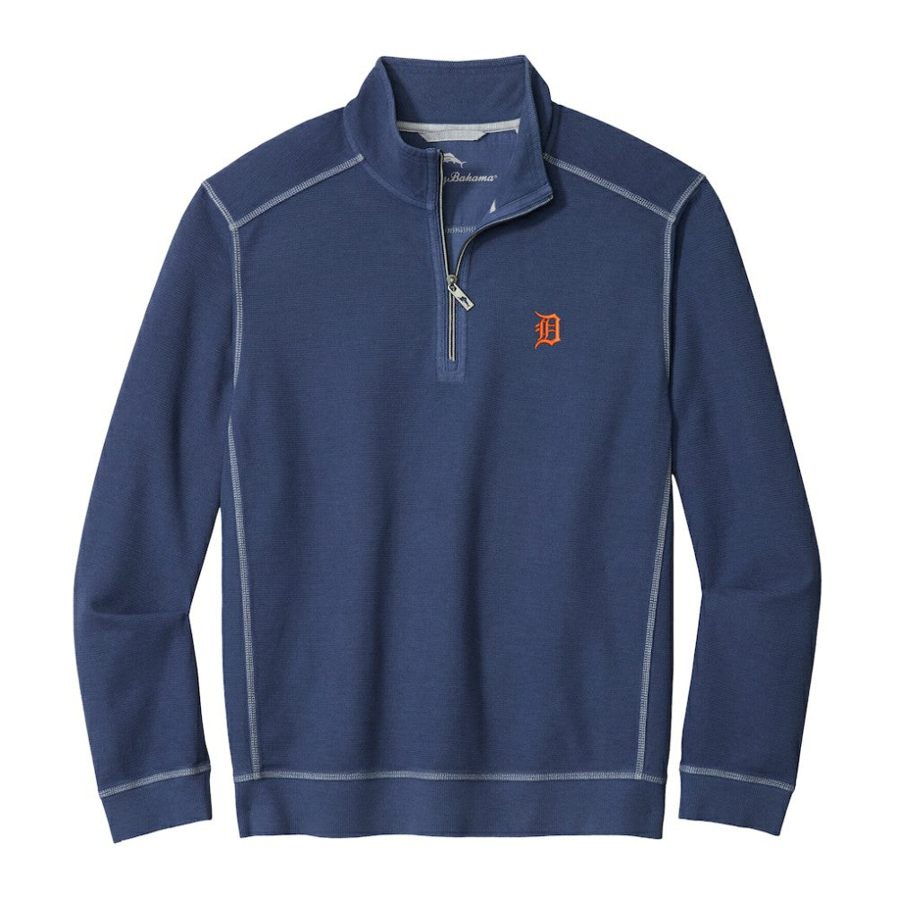 MLB Detroit Tigers Tommy Bahama Montego Bay Half-Zip Sweatshirt