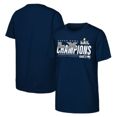Youth Super Bowl LX Champions Iconic Victory T-Shirt - Seattle Seahawks