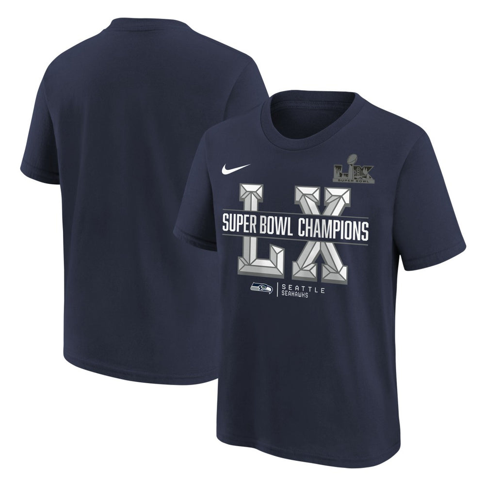 Youth Super Bowl LX Champions T-Shirt - Seattle Seahawks