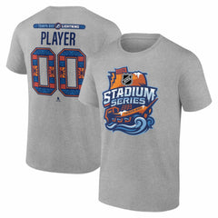 NHL Gray Tampa Bay Lightning 2026 NHL Stadium Series Personalized Name & Number T-Shirt
