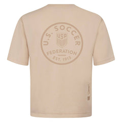 USMNT Levelwear Luxe Signature Knit Transit Tonal T-Shirt - Khaki