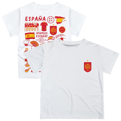 Spain National Team Vive La Fete Youth Impressions Artwork T-Shirt - White
