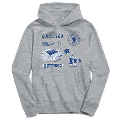 Chelsea Vive La Fete Youth Impressions Icons Hoodie - Gray