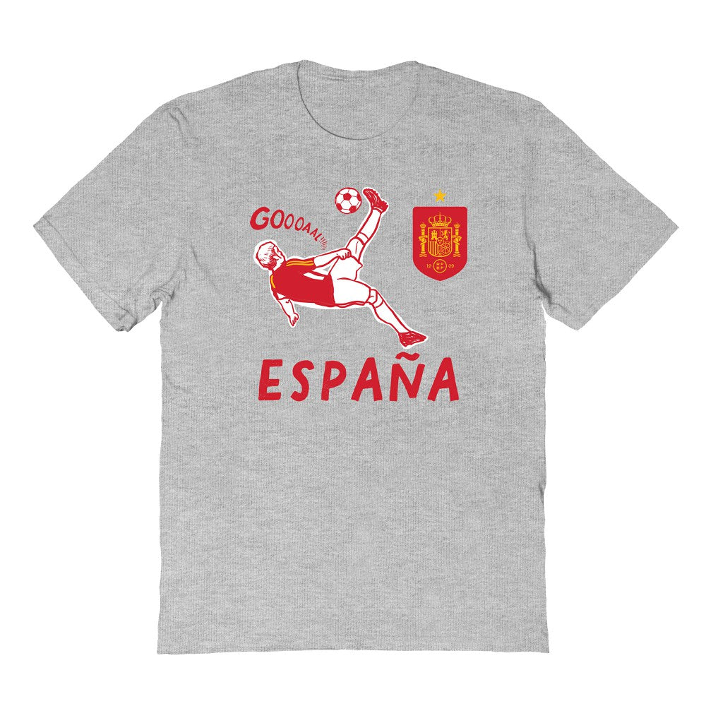 Spain National Team Vive La Fete Youth Chilena Style T-Shirt - Gray