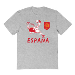 Spain National Team Vive La Fete Youth Chilena Style T-Shirt - Gray