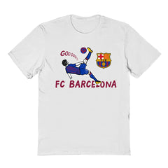 Barcelona Vive La Fete Youth Chilena Style T-Shirt - White
