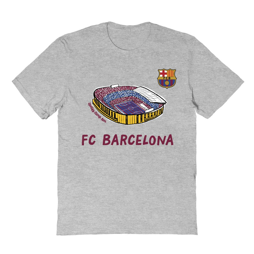 Barcelona Vive La Fete Youth Chilena Style T-Shirt - Gray