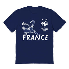 France National Team Vive La Fete Youth Chilena Style T-Shirt - Navy