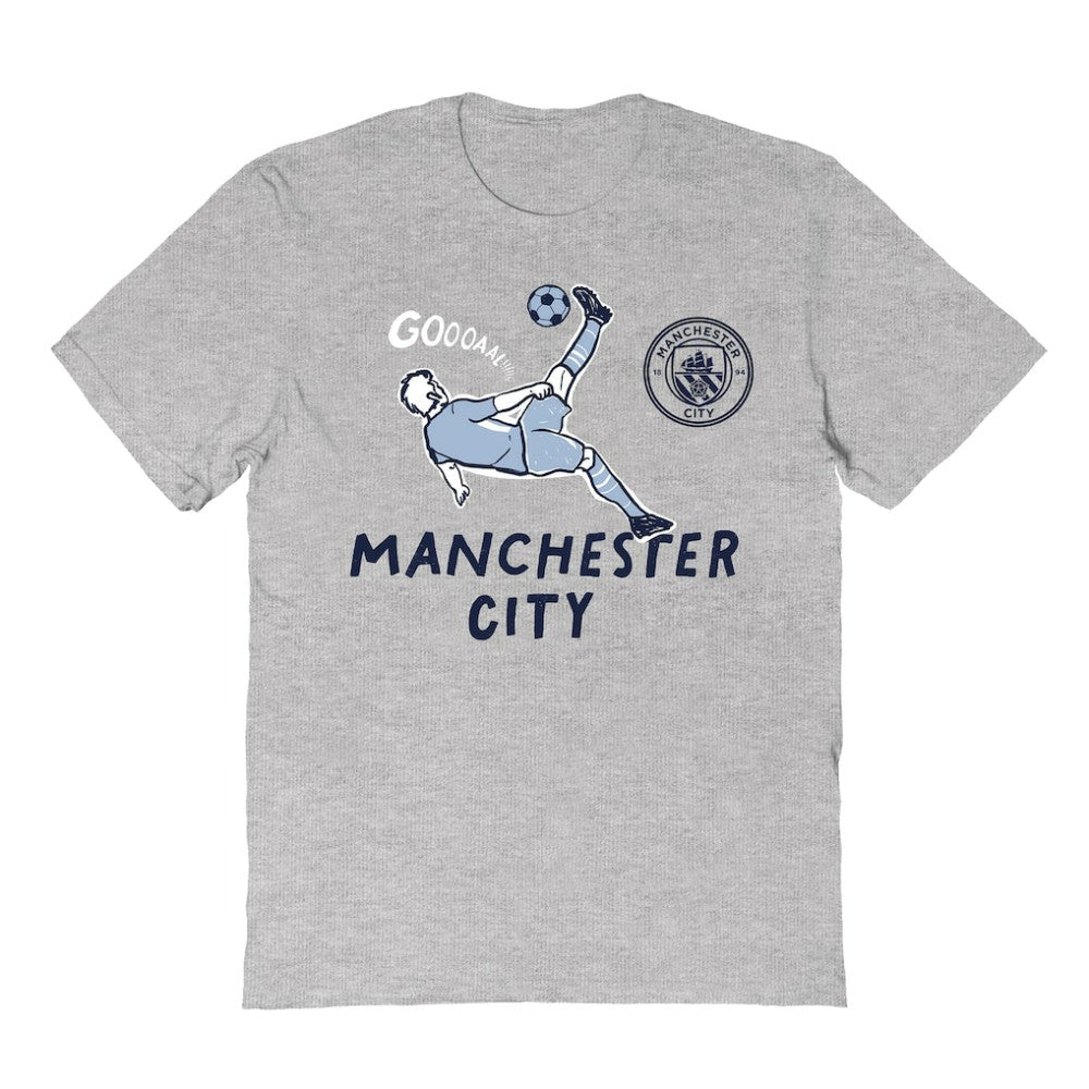 Manchester City Vive La Fete Youth Chilena Style T-Shirt - Gray
