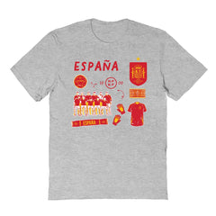 Spain National Team Vive La Fete Youth Impressions Icons T-Shirt - Gray
