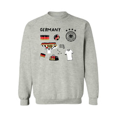 Germany National Team Vive La Fete Women's Impressions Icons Sweatshirt - Gray