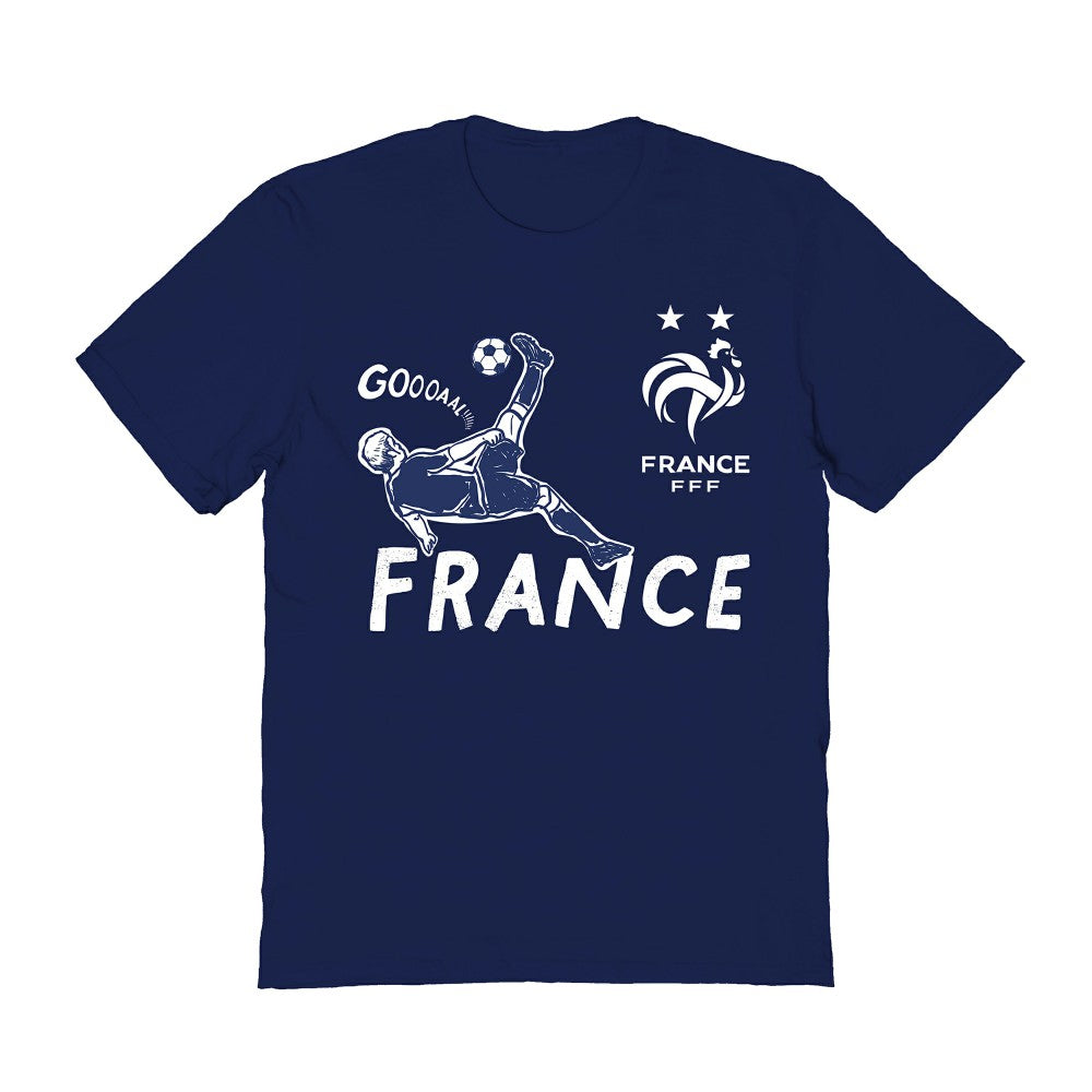 France National Team Vive La Fete Women's Chilena Style T-Shirt - Navy