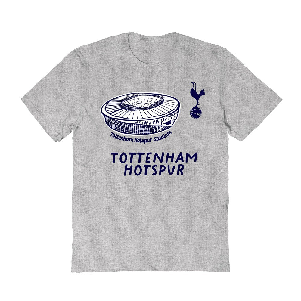Tottenham Hotspur Vive La Fete Women's Stadium Style T-Shirt - Gray