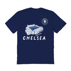 Chelsea Vive La Fete Women's Stadium Style T-Shirt - Navy