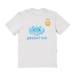 Argentina National Team Vive La Fete Women's Stadium Style T-Shirt - White