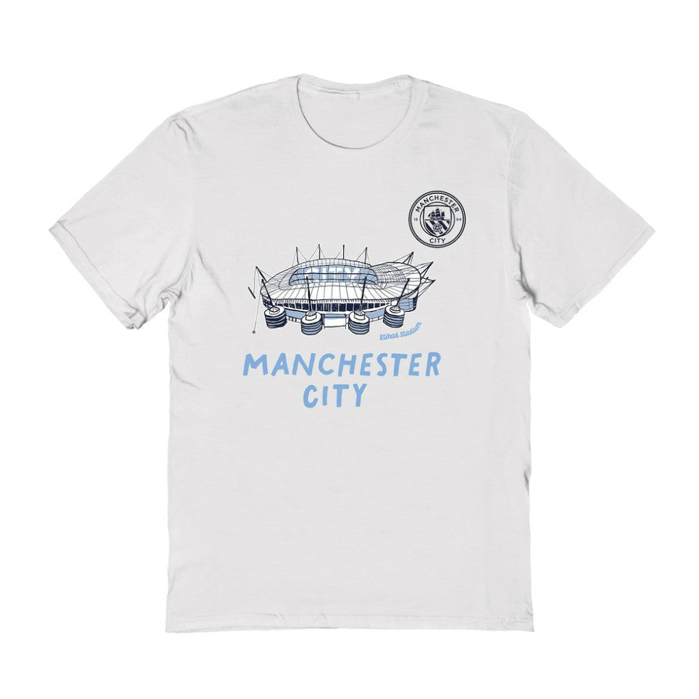 Manchester City Vive La Fete Women's Stadium Style T-Shirt - White