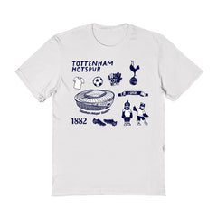 Tottenham Hotspur Vive La Fete Women's Impressions Icons T-Shirt - White
