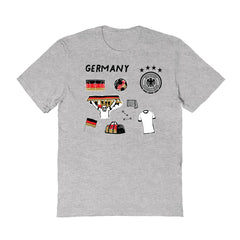 Germany National Team Vive La Fete Women's Impressions Icons T-Shirt - Gray