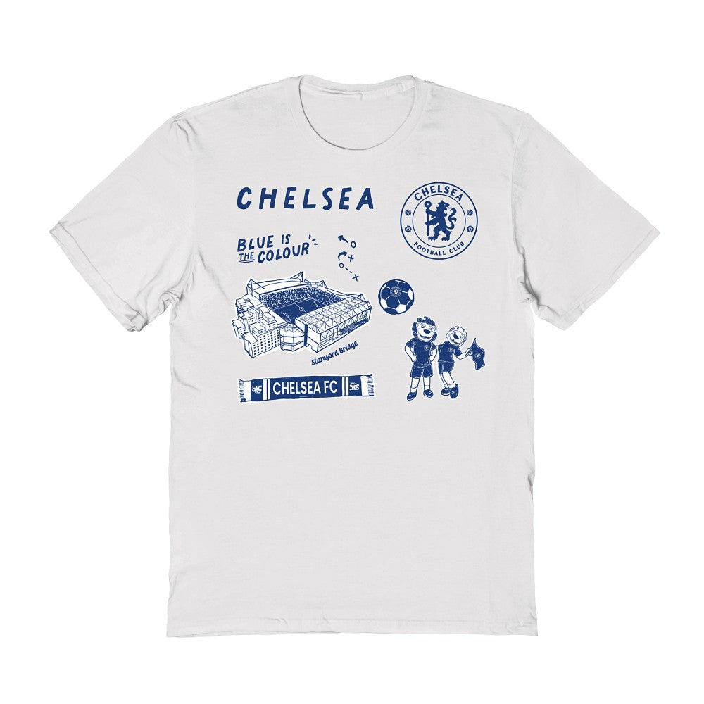 Chelsea Vive La Fete Women's Impressions Icons T-Shirt - White