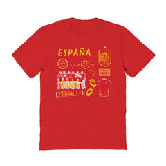 Spain National Team Vive La Fete Women's Impressions Icons T-Shirt - Red