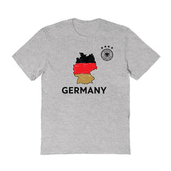 Germany National Team Vive La Fete Youth Map Style T-Shirt - Gray