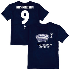 Richarlison Tottenham Hotspur Vive La Fete Youth Player Name & Number Stadium Style T-Shirt - Navy