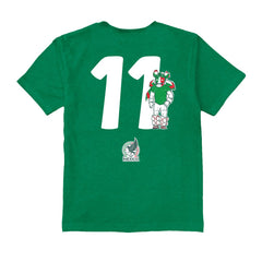 Santiago Gimenez Mexico National Team Vive La Fete Youth Player Name & Number Stadium Style T-Shirt - Green
