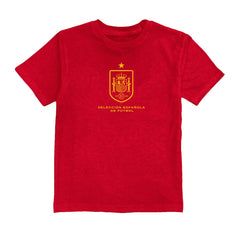 Spain National Team Vive La Fete Youth Color Badge T-Shirt - Red