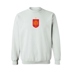 Spain National Team Vive La Fete Women's Color Badge Sweatshirt - White