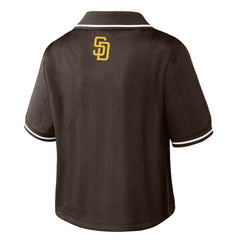 MLB San Diego Padres WEAR by Erin Andrews Women's Cropped Polo