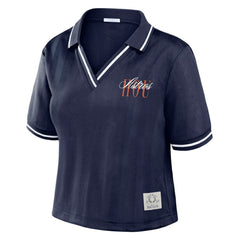 MLB Houston Astros WEAR by Erin Andrews Women's Cropped Polo