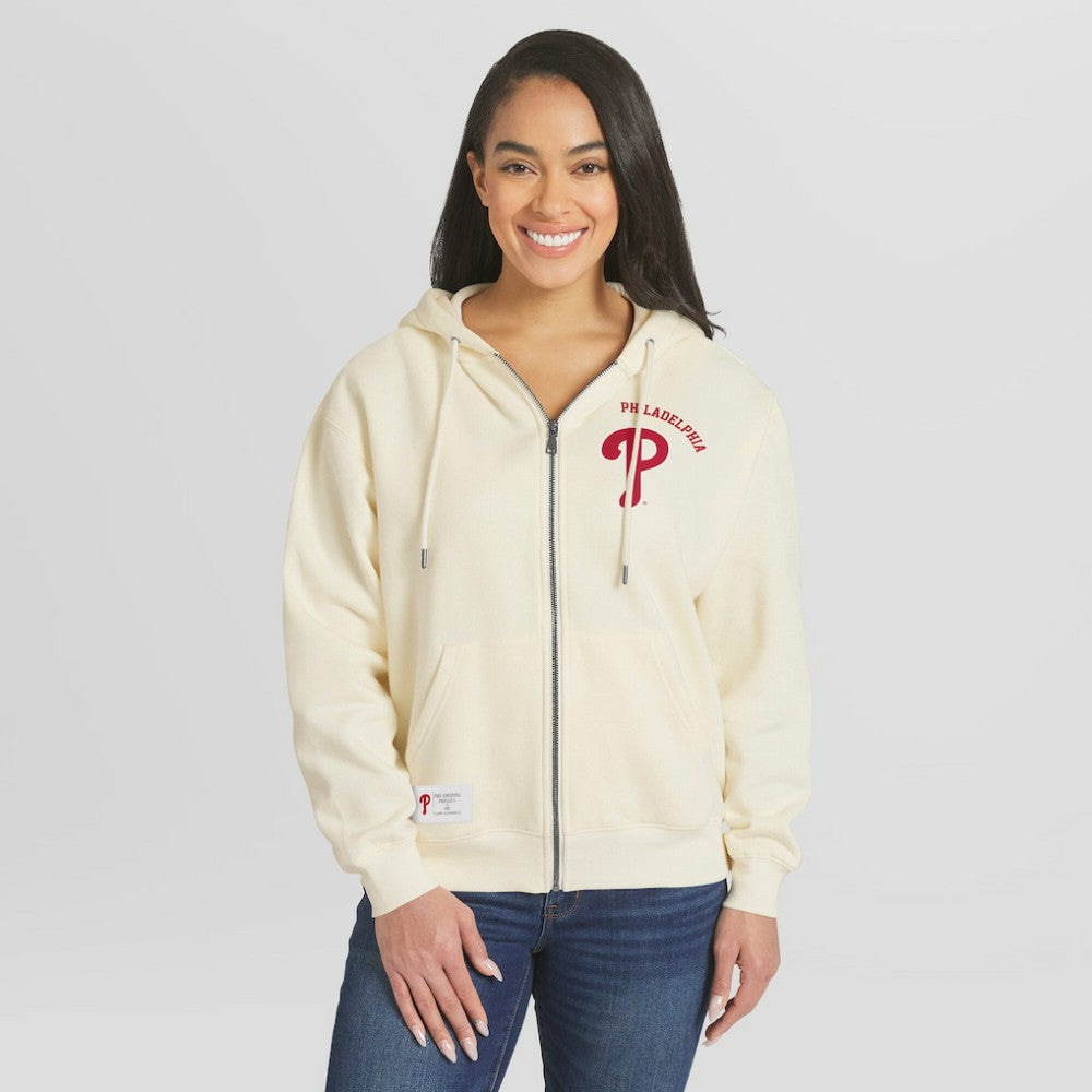 MLB Philadelphia Phillies WEAR by Erin Andrews Women's Full-Zip Hoodie