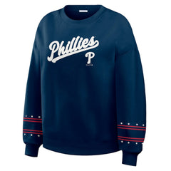 MLB Philadelphia Phillies WEAR by Erin Andrews Women's Americana Heavyweight Fleece Sweatshirt