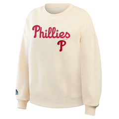 MLB Philadelphia Phillies WEAR by Erin Andrews Women's Heavyweight Crew Neck Sweatshirt