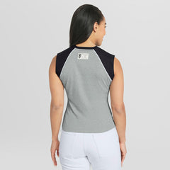 MLB San Francisco Giants WEAR by Erin Andrews Women's Cropped Raglan Tank Top