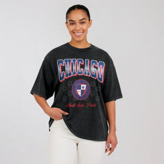 MLB Chicago Cubs WEAR by Erin Andrews Women's Oversized Boyfriend T-Shirt