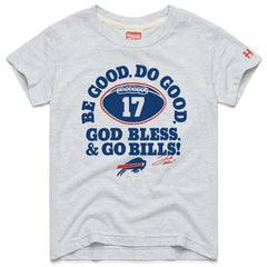 Josh Allen Homage Youth Be Good Do Good Signature Tri-Blend T-Shirt - Buffalo Bills