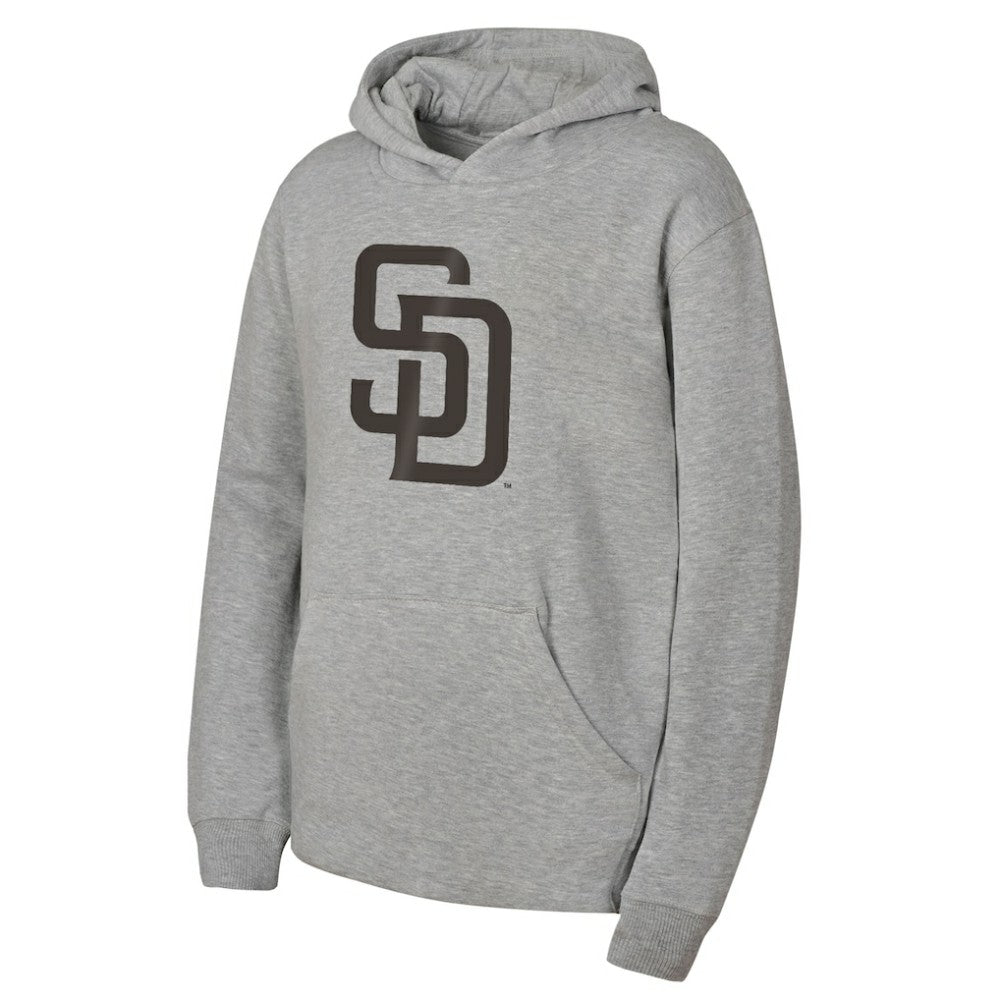 MLB San Diego Padres Outerstuff Youth Primary Logo Fleece Hoodie