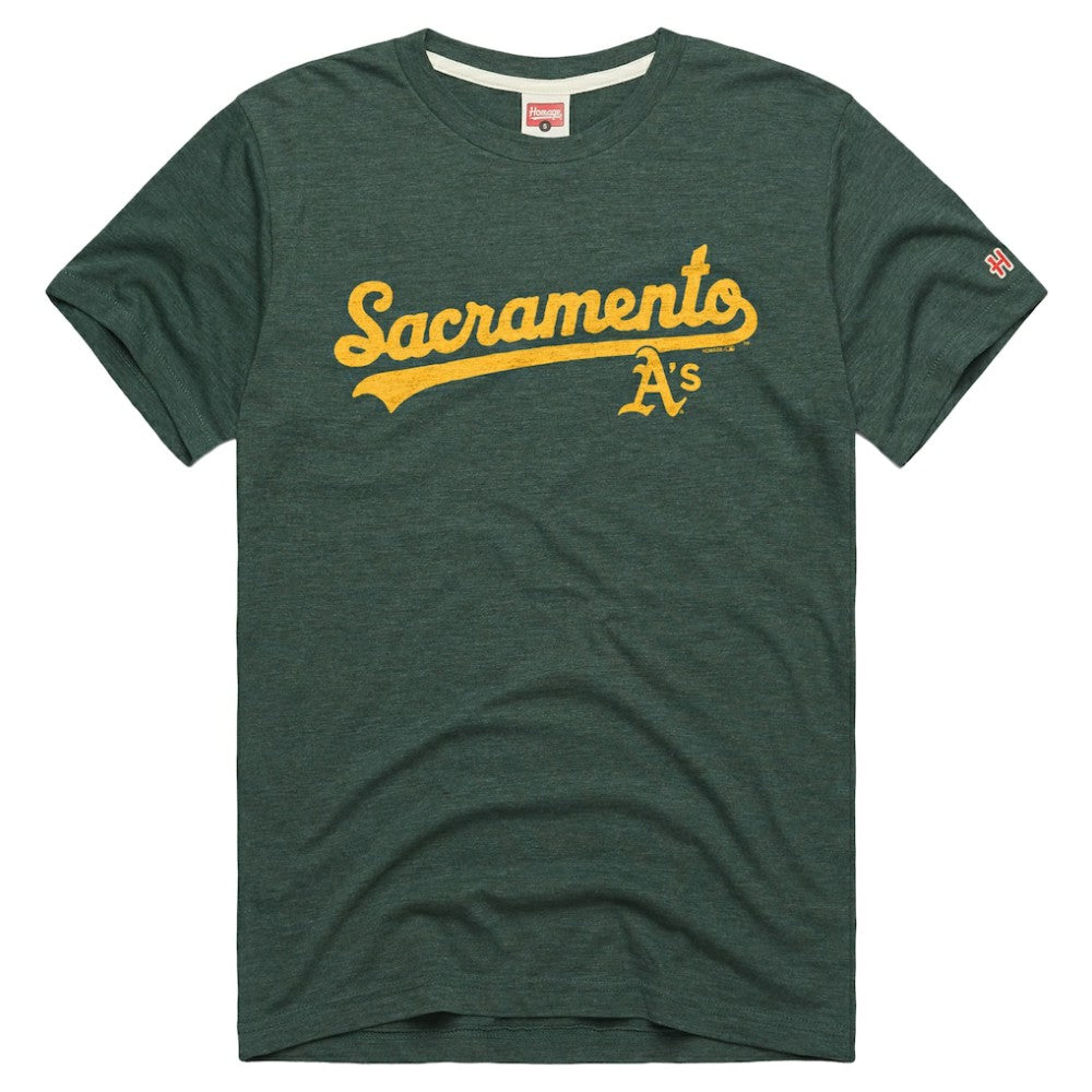 MLB Athletics Homage Tri-Blend Hyperlocal T-Shirt