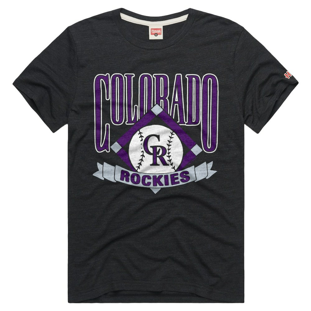 MLB Colorado Rockies Homage Tri-Blend Hyperlocal T-Shirt